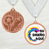 Medalla de Metal de Fútbol de 2" con cinta MDL510